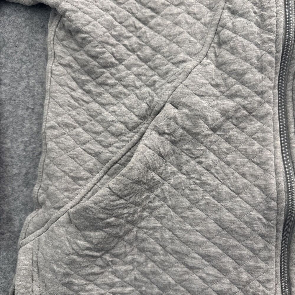Patagonia Women's Organic Cotton Quilt Hoody Jacket Gray Size S - Picture 4 of 10